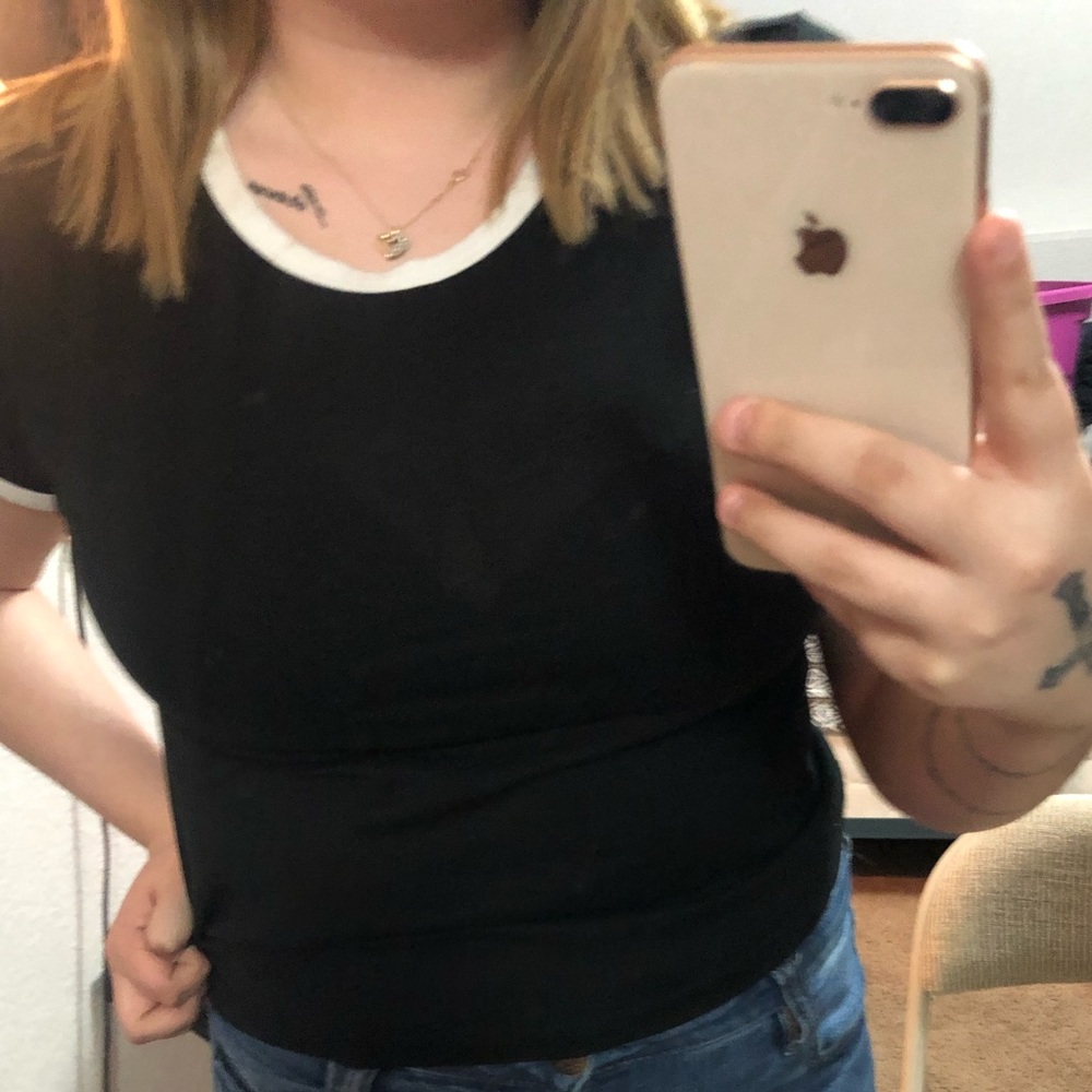 basic black tee